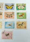 Vintage Lot Of 14 Pcs Collectible Butterflies Stamps Baboki Stamps 1979s