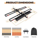 Dual Motorcycle Steel Hitch Mount Hauler 600 Lbs Dirt Bike Hitch Carrier W ramp