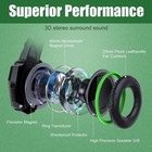 Gaming Headset With Mic Wired Stereo Surround Sound Led For Ps4 Xbox Pc Switch