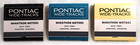 Set Of 3 1968 Pontiac Wide-tracks Matchbooks In Model Colors  Intact   Unstruck