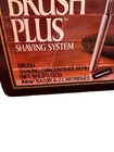 Vintage Gillette Brush Plus Shaving Kit W  Razors 1984 - Travel Kit Hard Case