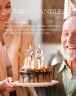 70th Birthday Candles number 70 Candles rose Gold Happy 70th  Rose 