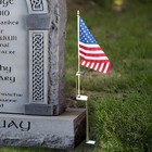 Cemetery Flag Holder Spike - Grave Marker Stand For American Flags  Memorial Dis