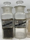 Vintage Glass Apothecary Pharmacy Bottles Early 1900s Lot Of 3 Vg