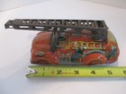 Vintage Friction San Trademark Litho F d  Fire Truck  Tin Toy Japan          B36