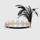 Women Head Chain Rhinestone Feather Show Fashion Jewel Metal Hair Chain 20021