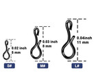 Fly Fishing Snaps 50pcs Fast Easy Fly Hooks Snaps Fishing Lures Connector 5-11mm