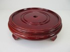 Chinese Style Wood Display Stand For Vase Plant Lamp Base 6 1 4  Round 5  Inner