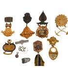 Antique Grouping Of Eleven Bpoe Collectible Elks Lodge Pins