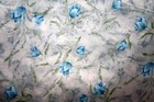 Blue Tulips And Green Stems On Gray From Benartex - 100  Cotton Fabric