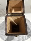 Vintage The Bombay Company Wooden Box Match Holder With Brass Lion 13  Tall