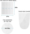 4 Gallon Trash Bag Liner 500 Count  Garbage Bags  17   x 18    Clear Leak Proof W   