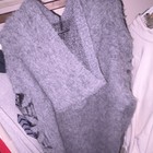 Rockstar Original Women   s Gray Knit V-neck Long Sleeve Pullover Sweater Xl
