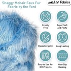 Luxurious Fluffy Faux Fur Fabric Medium Weight Diy Craft And Home Decor 60 Wide