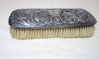 Antique Ornate 1800 s Victorian Silver-platefigural Horse Hair Vanity Comb Brush