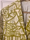 Vintage Sandwich Isles Men s Blazer Hawaiian Tiki Jacket 40 R  Tapa Print