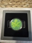 1oz 999 Fine Copper Colorized Diamond Dusted Maple Leaf Round In Box
