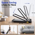 Foldable Treadmill With Incline  Walking Pad With Handle Bar 3 Level  Portable