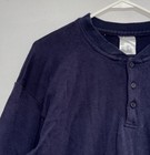 Rasco Fr Men s Long Sleeve Henley T-shirt In Navy Blue Cat 2 Size Xl