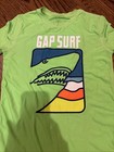 Gap Kids Swim Rash Guard Green Short Sleeve Shirt Youth Size  M8 Euc