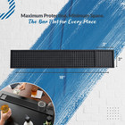 Bar Mats For Countertop By Protensils - 18  X 3  Bar Rail Mat  Black Rubber Bar 
