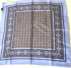 Unbranded Mens Blue  100  Silk Pocket Square Handkerchief Beautiful Pattern  14 