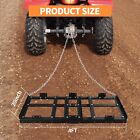 Drag Harrow Driveway Grader  Heavy Duty 4ft Tow Behind Lawn Rake For Atv Utv
