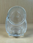 Bird Cage Feeder -seed -water Cup bowl - Glass Art Deco Bee Hive Style - Vintage