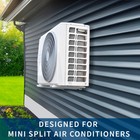 Vivo Steel Mini Split Air Conditioner Adjustable Wall Mount