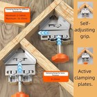 4pcs 90   Right Angle Clamps Multi Woodworking T-shaped Clamp Corner Clamping Kit