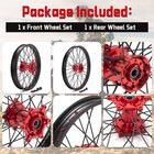 21  19  Mx Wheels Rims Hubs For Honda Crf250r Cr450r 02-13 Cr125r Cr250r Crf450x