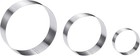 Large Round Cake Ring Set-4 6 8 Inch Biscuit Cutter Stainless Steel Circle Pa   