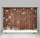 Photography Backdrop Christmas Snowflakes Vinyl Studio Photo Wedding Props 5 x7 