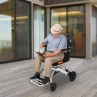 Folding Wheelchair Seniors Portable Travel Transport Wheel Chair 160kg 352 74lb