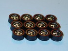 Hot Wheels Redline Hk Wheel Tire Lot Of 12 Medium Deep Dish Bearing Style  New 