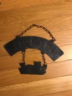 Vintage Hanging Cast Iron Cat Welcome Home Sign 9 l