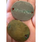 Wwii Usmc Dog Tag Set Jack H Montgomery Solomon Islands Campaign Marine Corps