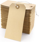 Blank Manila Shipping Tags With Elastic String Coideal 120 Pcs Strung Cardstoc 