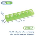 Weekly  7-day  Pill Organizer  Vitamin Planner  And Medicine Box  Medium Comp   