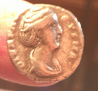 Roman Ar Silver Denarius Faustina 137-161ad  Ceres Holding Corn Ears And Sceptre