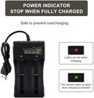 18650 Rechargeable Battery 9900mah   Charger For 26650 14500 16340 4 Pack