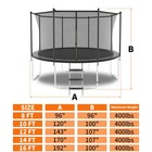 8ft Trampoline With Safety Enclosure Net  Outdoor Trampoline With Duty Jumping