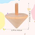 12pcs Wood Spinning Tops For - Unfinished Spinning Toys Wooden Spin Tops Gyro   