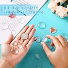  100 Pieces Transparent Glass Cabochon Dome Round Cabochon Tiles For Jewelry Mak