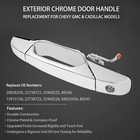 4x Exterior Chrome Door Handle Set For 07-13 Chevy Silverado Gmc Sierra Escalade