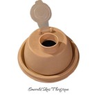 Vintage 3 Piece Tan Tupperware Quick Shake 16 Oz   500 Ml With Insert  Free Ship