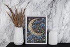 Bead Embroidery Kit Diy  magical Night  Beaded Needlepoint Craft Set
