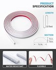 0 Ft Peel And Stick Trim For Backsplash Tile Edge  Self 10 Feet 1 White