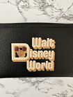 Coach Disney Parks Walt Disney World 50th Anniversary Black Leather Wallet Rare