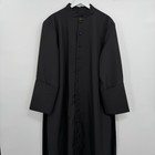 Murphy Robes Cassock H-19 Black Pleats Pocket Full Button Front Clergy New Usa